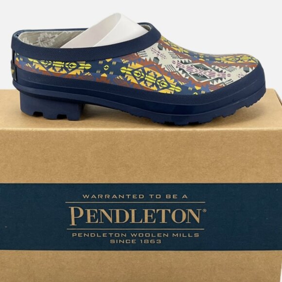 NEW Pendleton Journey West Garden-Rain Clogs For Women in  Blue  2510 2S1 - Picture 1 of 8
